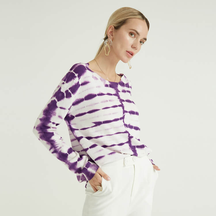 Neue Art-Qualitäts-Art- und Weiseeinfache weiße purpurrote Frauen-Pullover für Frauen