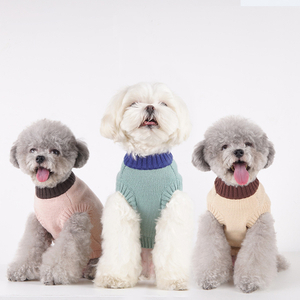 Benutzerdefinierte gestrickte Hundepullover Pullover Puippers gestrickte Haustierkleidung für kleine Hunde